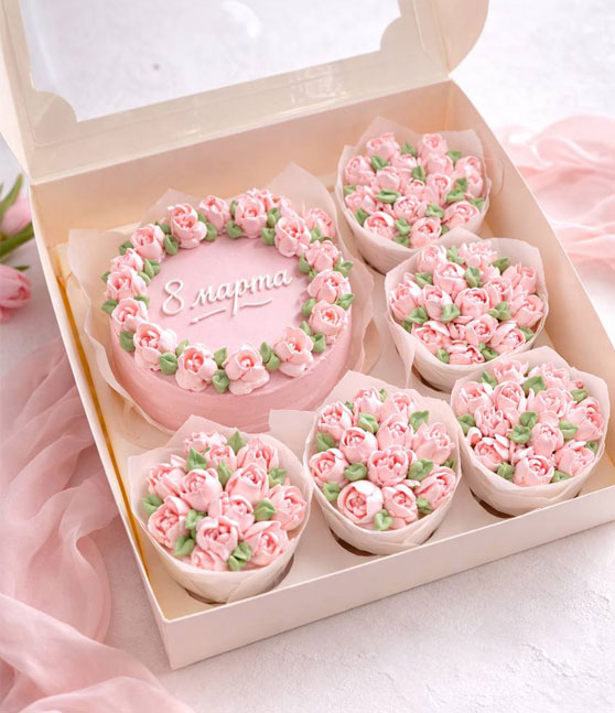 Набор Бенто и десерты к 8 марта