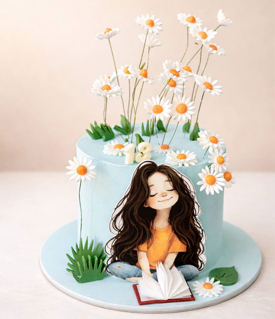 Торт на заказ «Мечтательница»