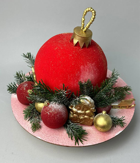 Торт «Новогодний шар»